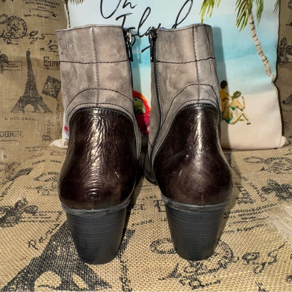 Dorking by Fluchos Brown Leather/ Suede Ankle Boots Size 41 - Picture 7 of 13